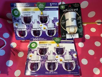AIR WICK ESSENTIAL OIL BUNDLE.
