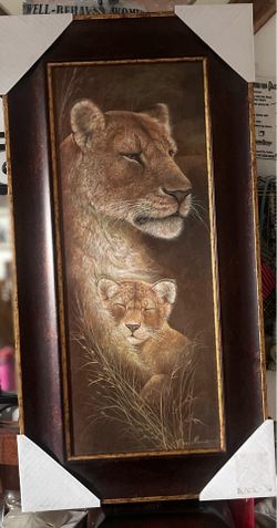 Complete 3-Piece Matching Ruane Manning Safari Art Set - Framed