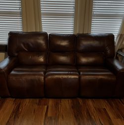 3 pc leather sofa loveseat chair