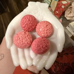 Soap Dish and Assorted Soaps