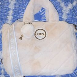 Y2K Fluffy Guess Purse 