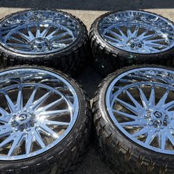 26x12 TIS BRAND NEW DEEP DISH RIMS AND TIRES,6 lug universal 
