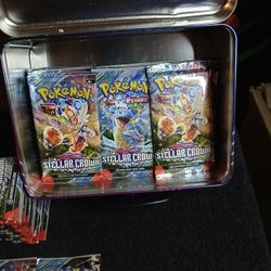 Pokémon Tcg Scarlet And Violet Stellar Crown Booster Packs Lot Of 18 Packs New Factory Sealed 