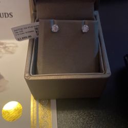 14K NATURAL DIAMOND STUDS