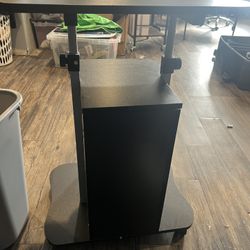 Adjustable Mobile Desk Cart with wheels