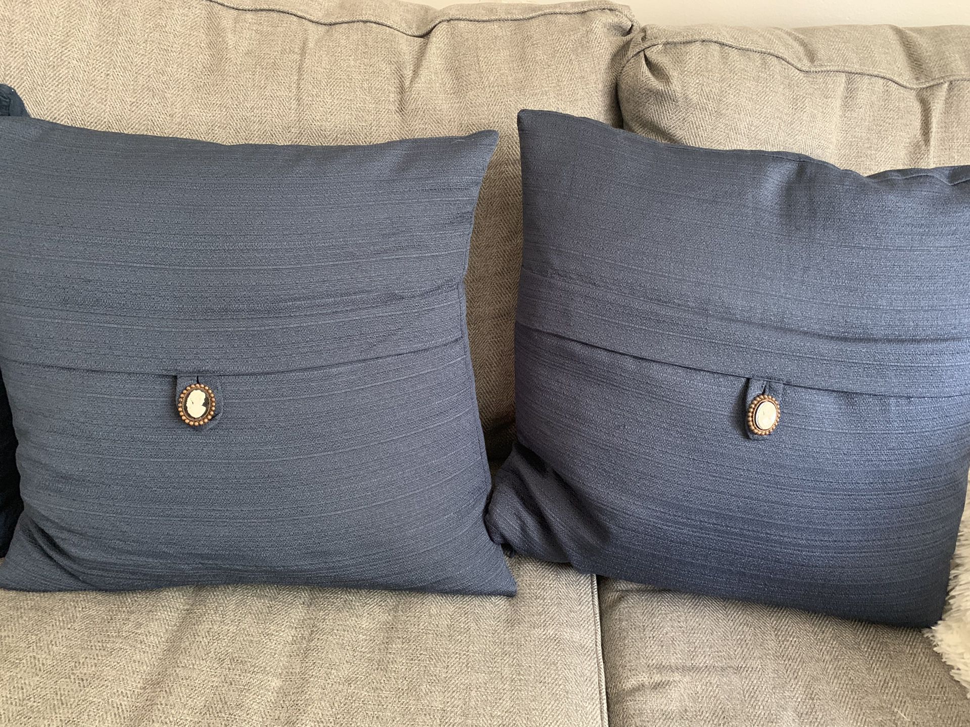 Navy blue pillows