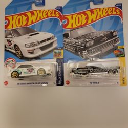 Hot Wheels-' 98 Subaru Impreza/' 58 Impala (Treasure  Hunt)