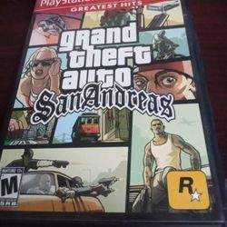 PS2 GTA SAN ANDREAS GAME WITH MEMORY CARD $35 FINAL PRICE 