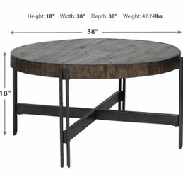 Coffee table solid wood top