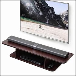 Wall Mounted Media Console, Floating TV Stand Component Shelf