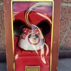 Lenox My Own Mickey Mouse Ears Christmas Ornament Bow Hat Disney MINNIE polka