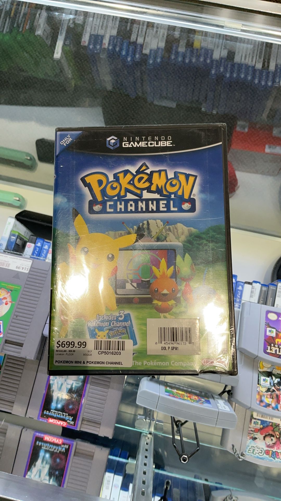 Nintendo GameCube Pokémon channel with Pokémon mini party mini set new sealed