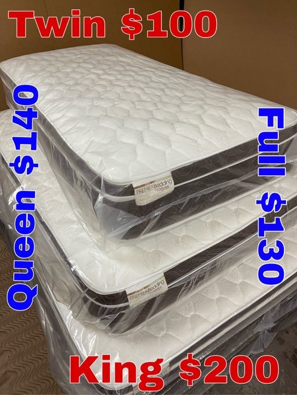 New Queen Plush Pillow Top