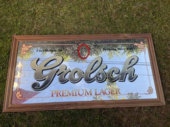 Grolsch Large Framed Mirror Sign