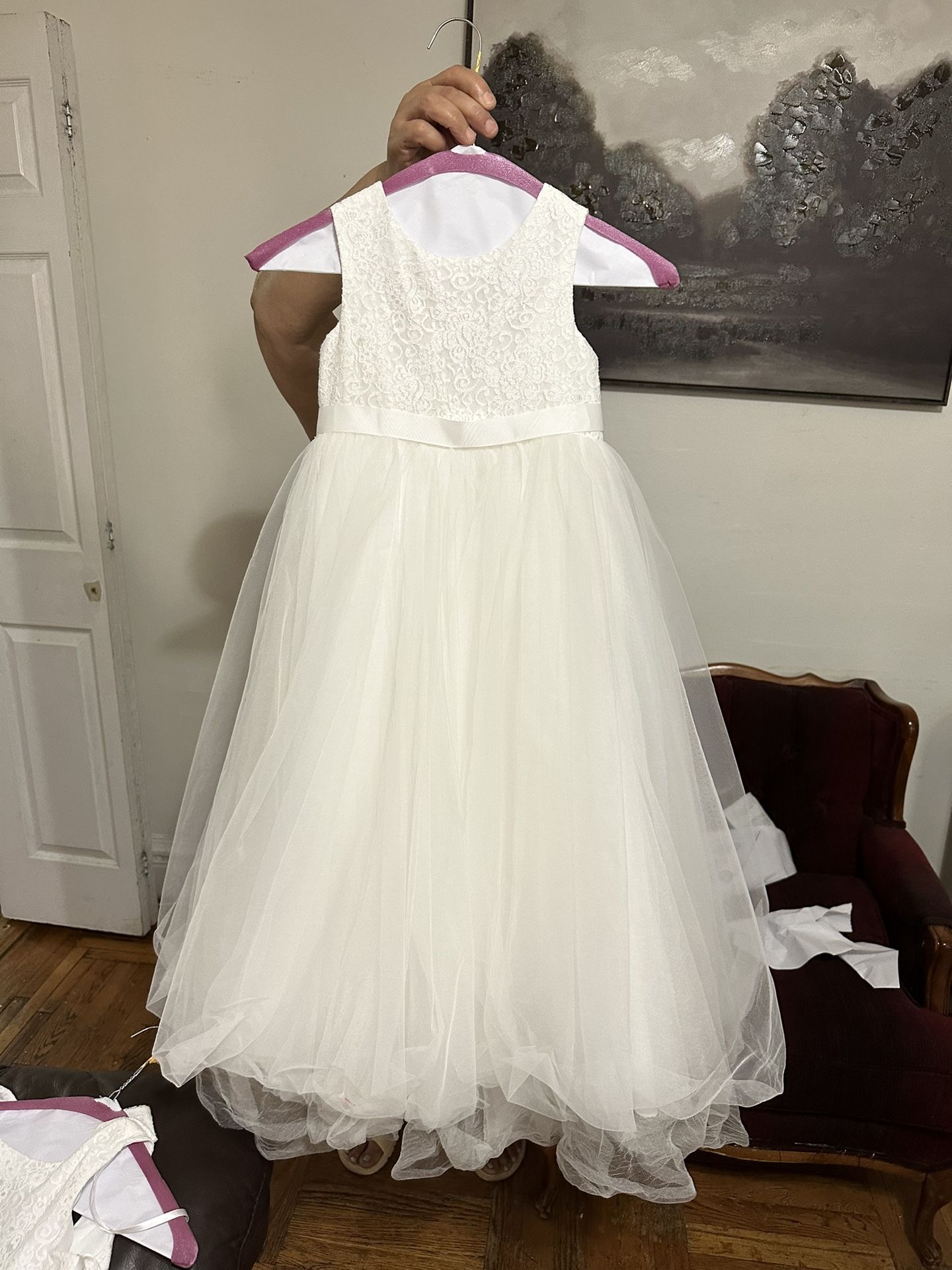 David’s Bridal Ball Gown Flower Girl Dress