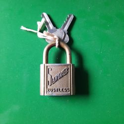 Slaymaker Antique Padlock With Two Keys