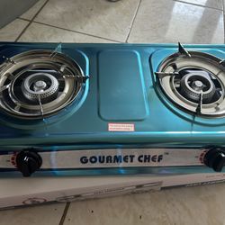 2 Burning Gas Stove