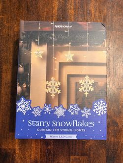 Snowflake Curtain Lights