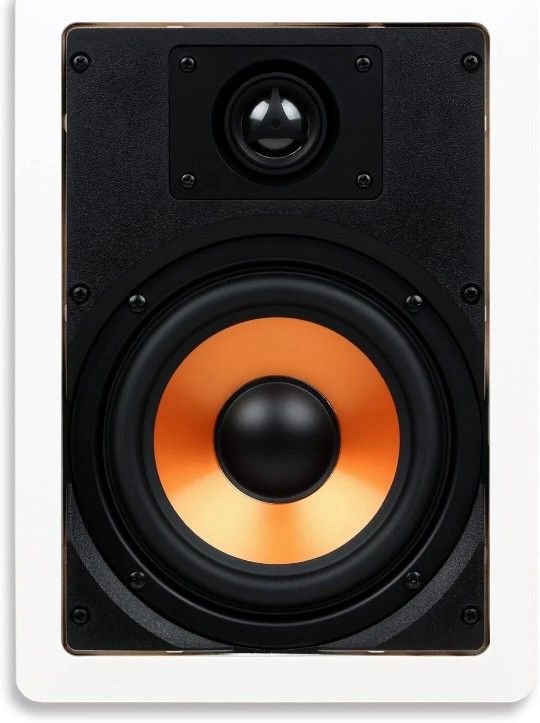 Micca M-6S 2-Way 6.5 Inch In-Wall Speaker for Home Theater Whole House System