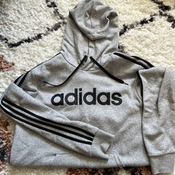 Adidas Hooded Sweatshirt Size Large 