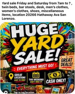 Hugh yard sale
