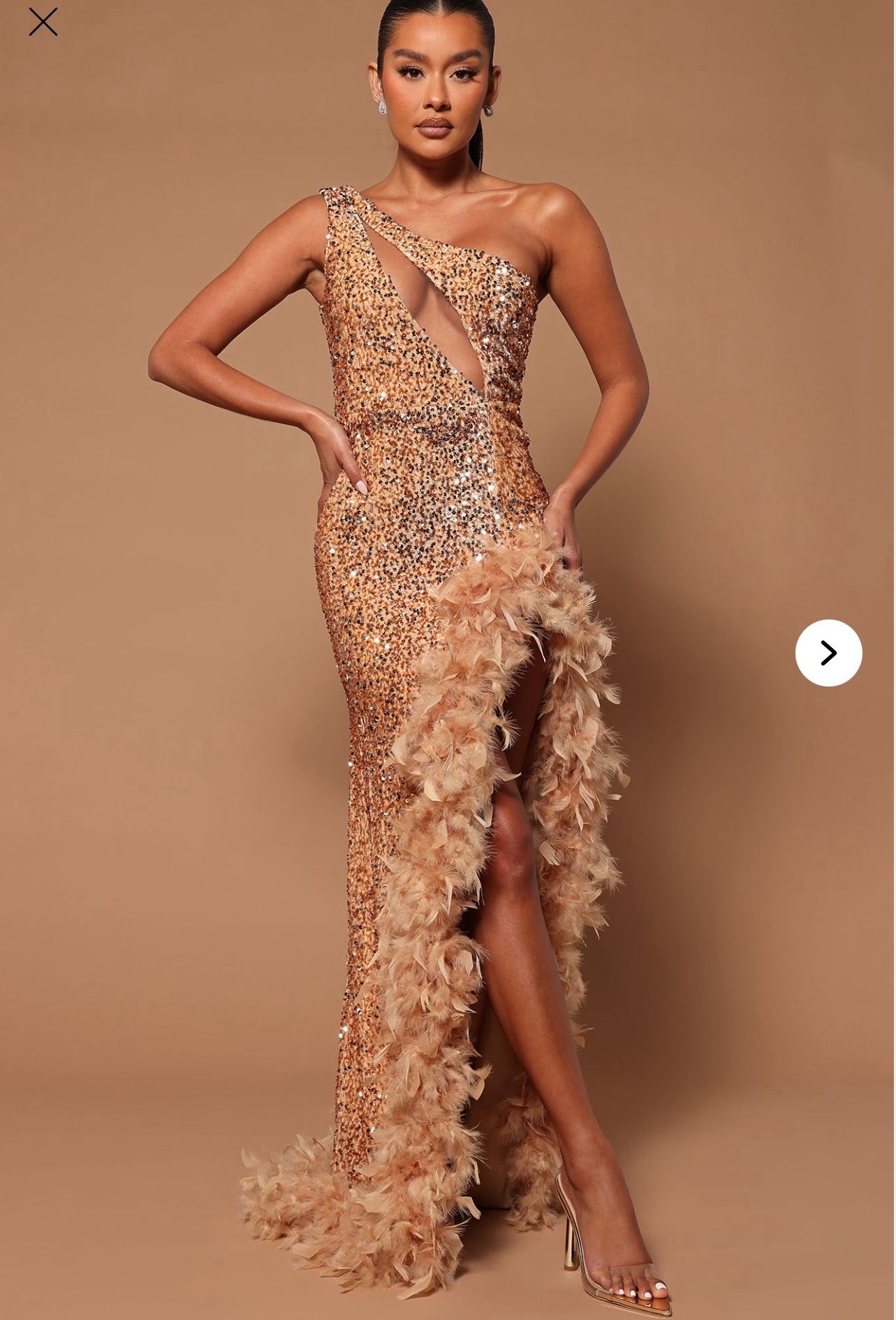 Gold Sequin Dress