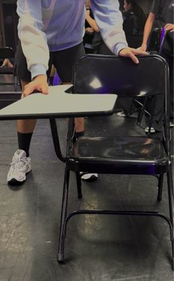 Folding chairs with table