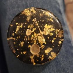 Lucite Alaskan Souvenir Paperweight 