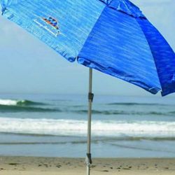 TOMMY Bahama 8' Beach Umbrella w/ Tilt BLUE Color