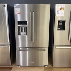 KitchenAid 3 Door French Door Refrigerator With Water Dispenser And Ice Maker