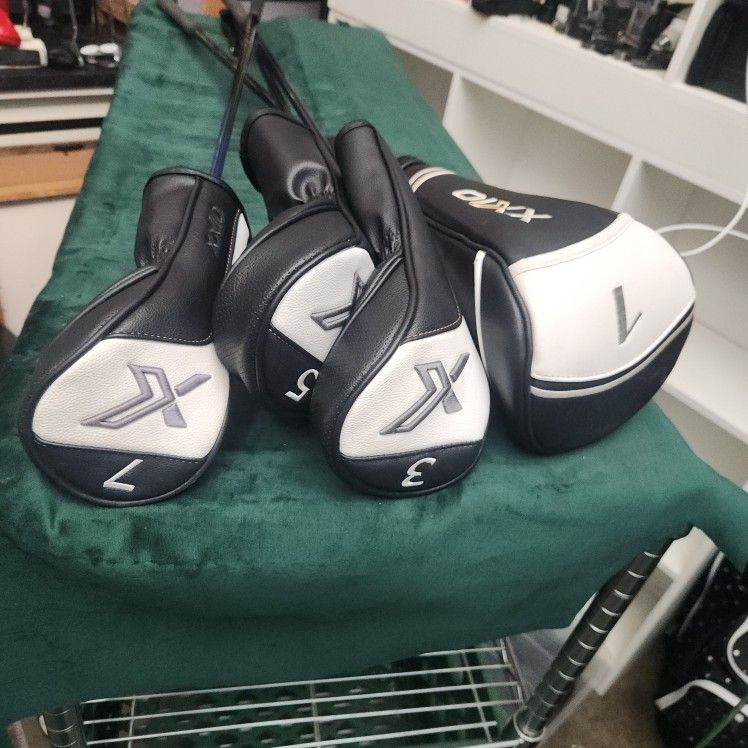 XXIO Premium Woods Set – Driver, 3W, 5W, 7W – MP1000 / MP1100 Shafts