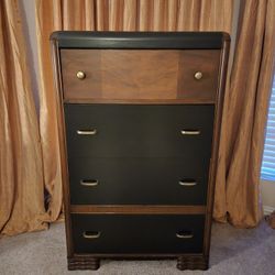 Waterfall Dresser | Vintage | Refinished