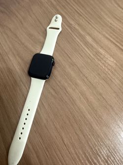 Apple Watch with White Sport Band