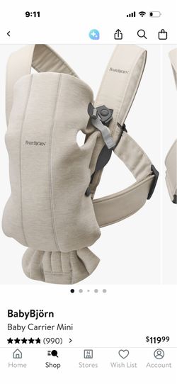 BabyBjörn Baby Carrier Mini – Like New ✨