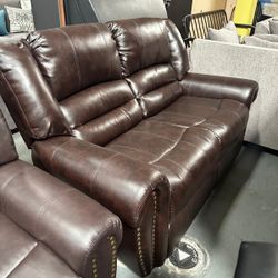 Sofa Doble De Piel Nuevo 🤎💛🤎