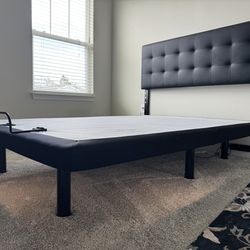 Upholstered Leatherette Headboard - Queen