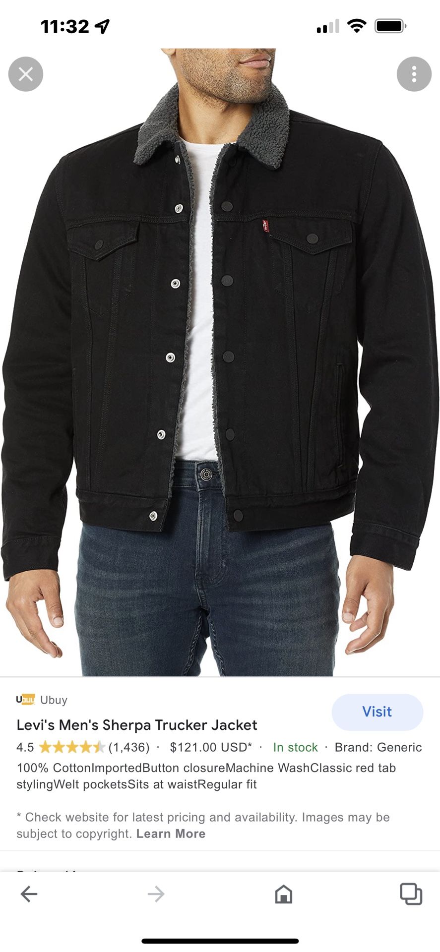 Levi’s Men’s Sherpa Trucker Jacket