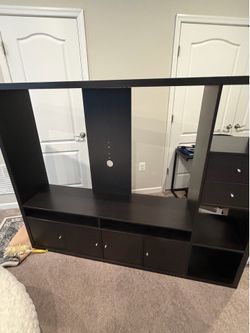 IKEA Lappland TV entertainment center - black