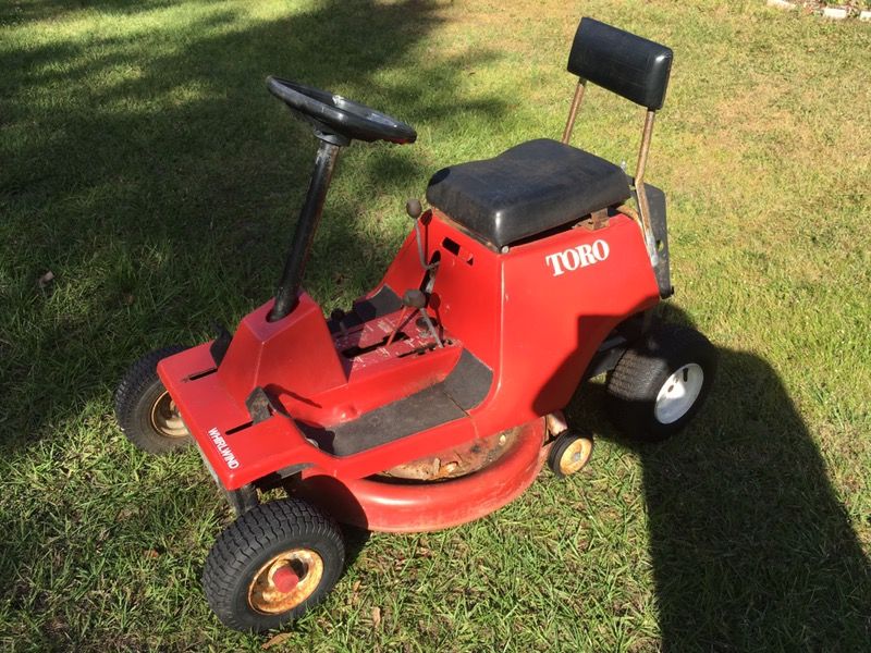 Vintage 80's Toro whirlwind riding mower