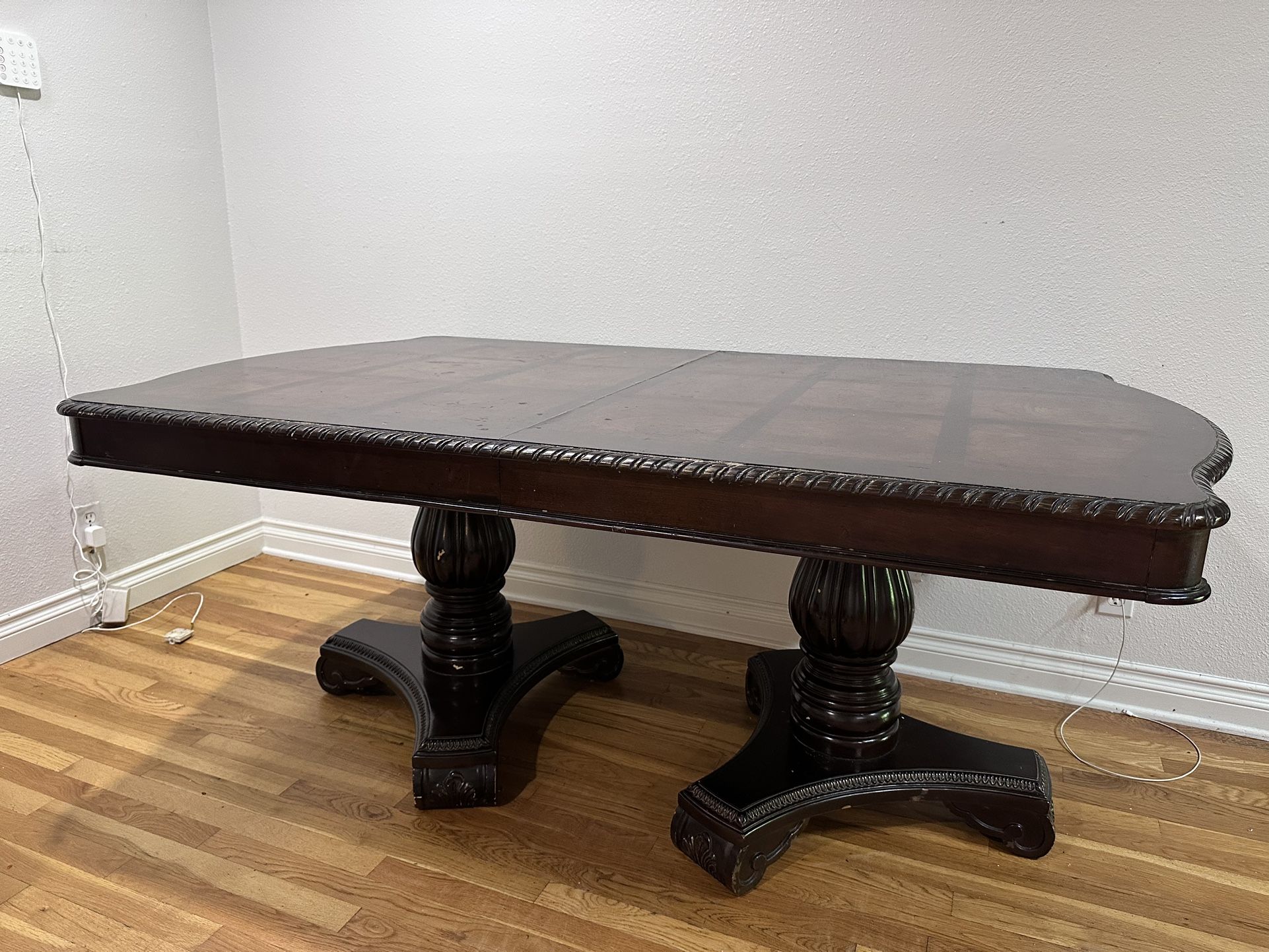 Dining Table Dark Brown Or Cherry Wood