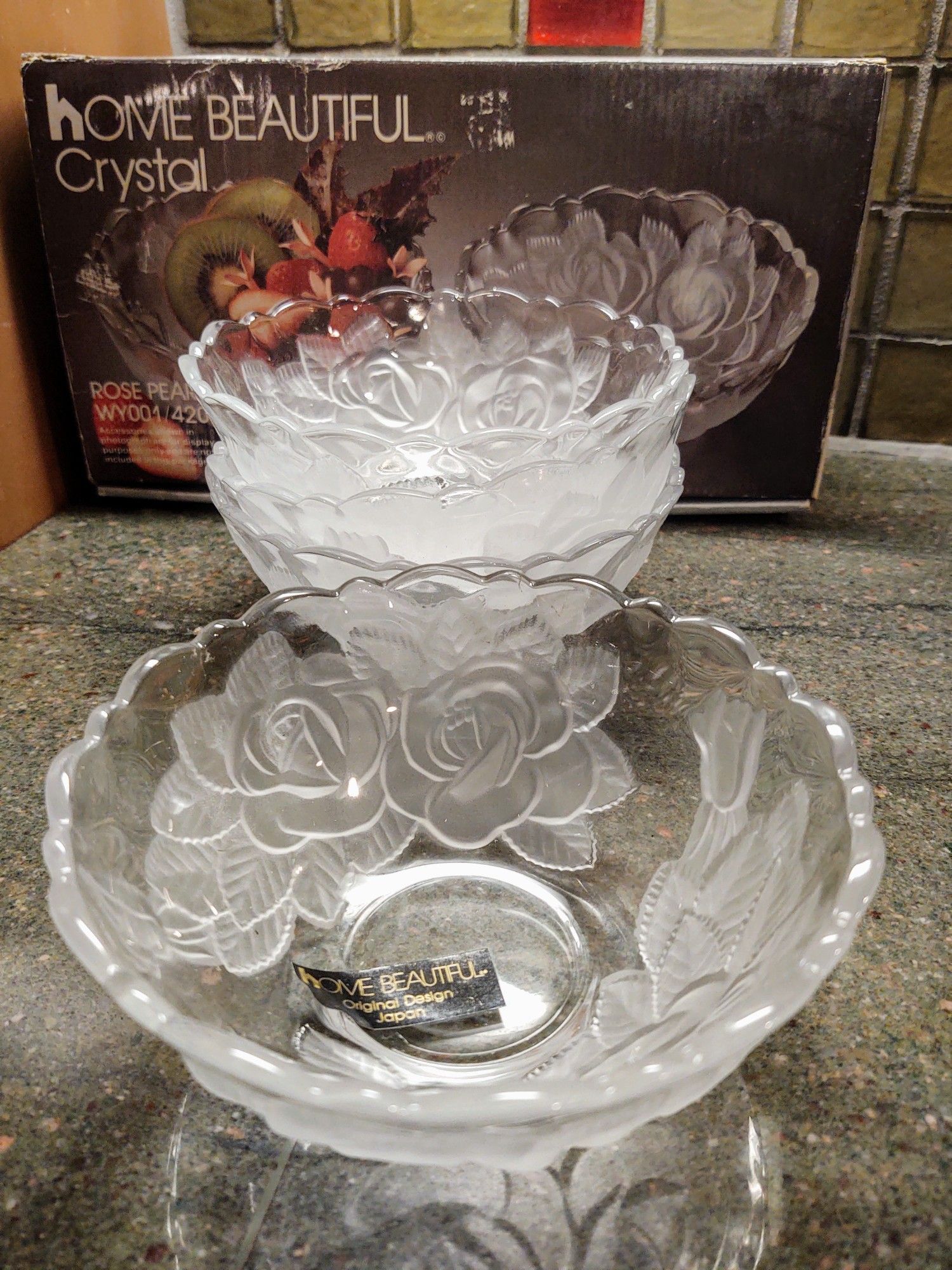 Vintage Crystal Dessert Bowls