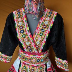 Black Cogci Hmong Outfit