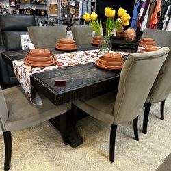 Ashley Dining Table $549 Chairs $119 Each 