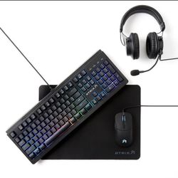 Atrix PC Gaming bundle - mouse, keyboard, headset, mousepad