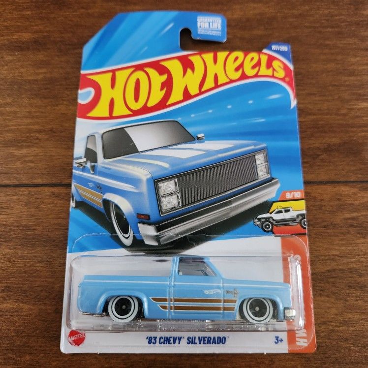 Hot Wheels '83 Chevy Silverado Truck LOWRIDER Powder Blue