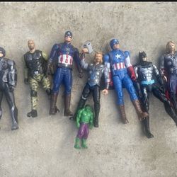 Marvel collectible  toys 12 inches. $50 Lot