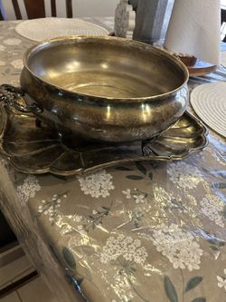Antique Pot And Tray