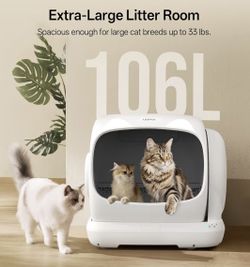 Large automatic cat litter box