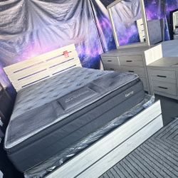 Queen/King Beige bedroom set 