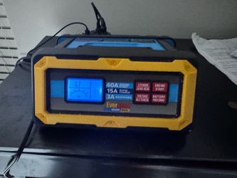 EverStart MAXX 40 Amp Battery Charger & Maintainer (Model: BC40BE / BC40BME).